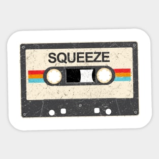 kurniamarga vintage cassette tape Squeeze Sticker